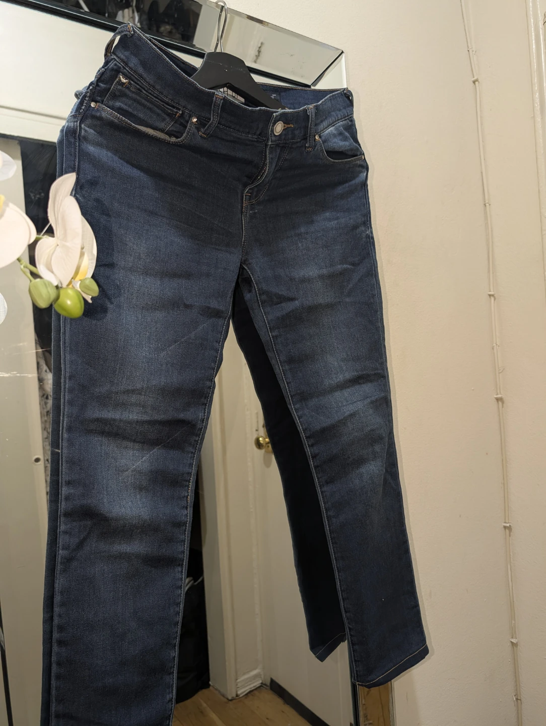 Armani Jeans Dark Wash Straight Leg Denim
