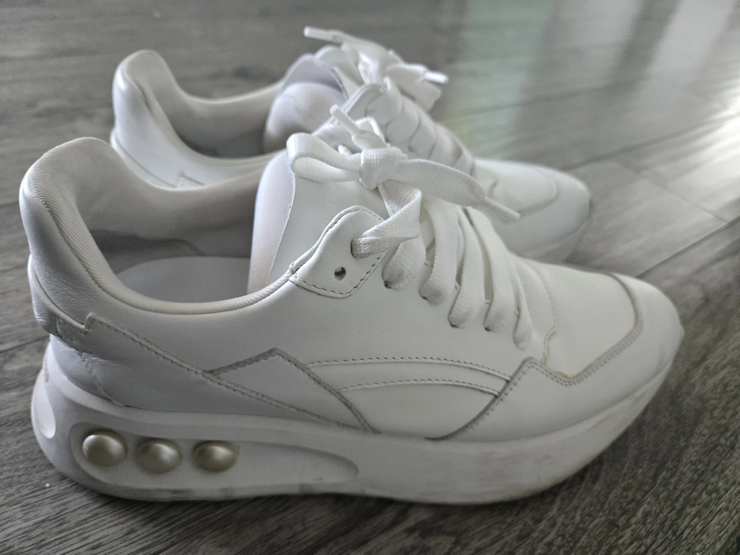 Nicholas Kirkwood White Leather Sneakers - Size 39 - photo 2