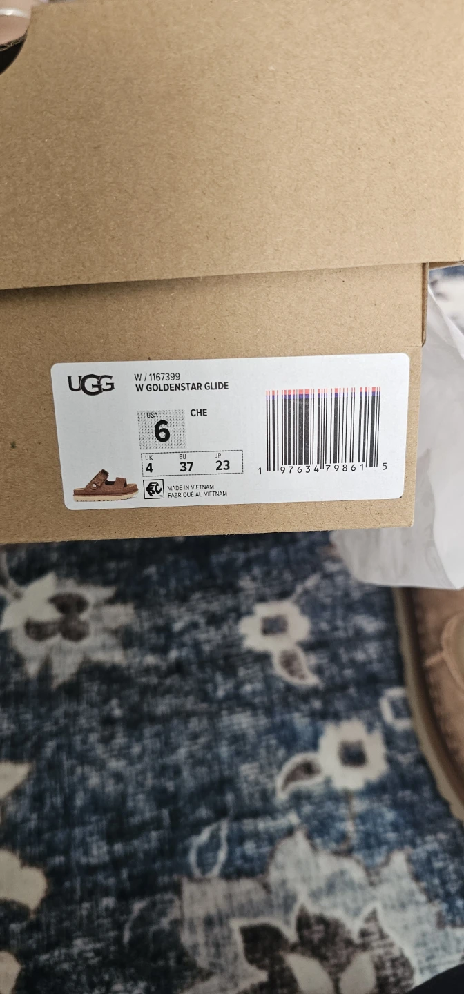 Ugg Goldenstar Glide Sandals - Tan - Women's Size 6 - photo 4