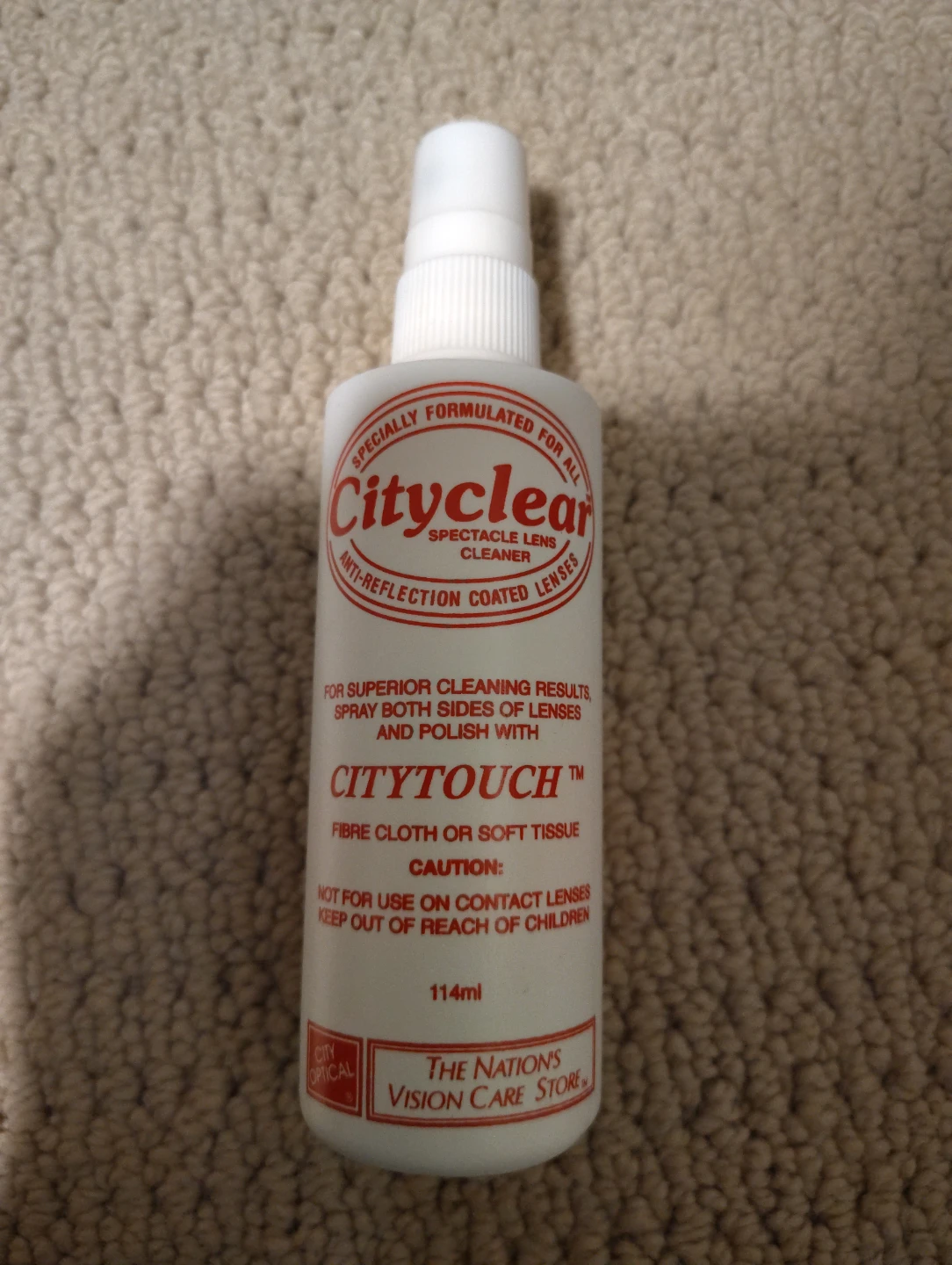 Cityclear Spectacle Lens Cleaner with Spray