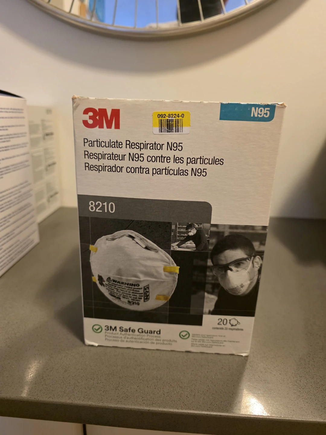 3M N95 Particulate Respirators - 20 count box
