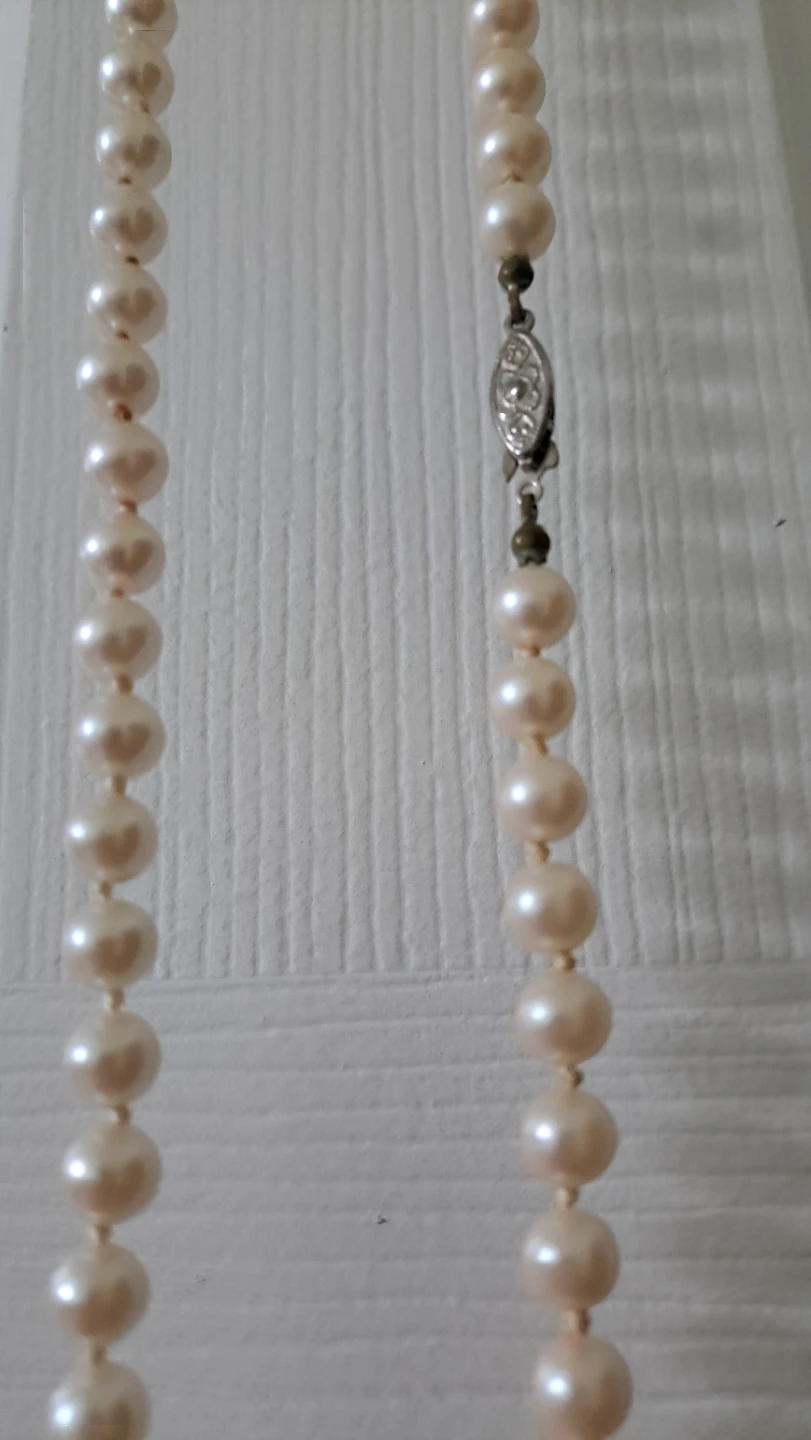 Long Pearl Necklace with Clasp - photo 2