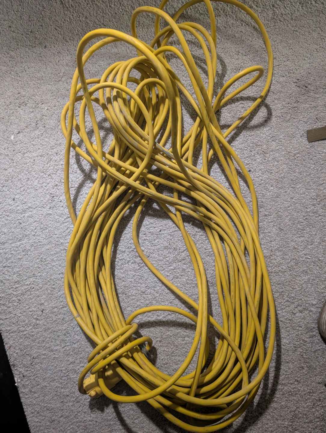 2 Yellow 14AWG Outdoor Extension Cord ech  80 - photo 4