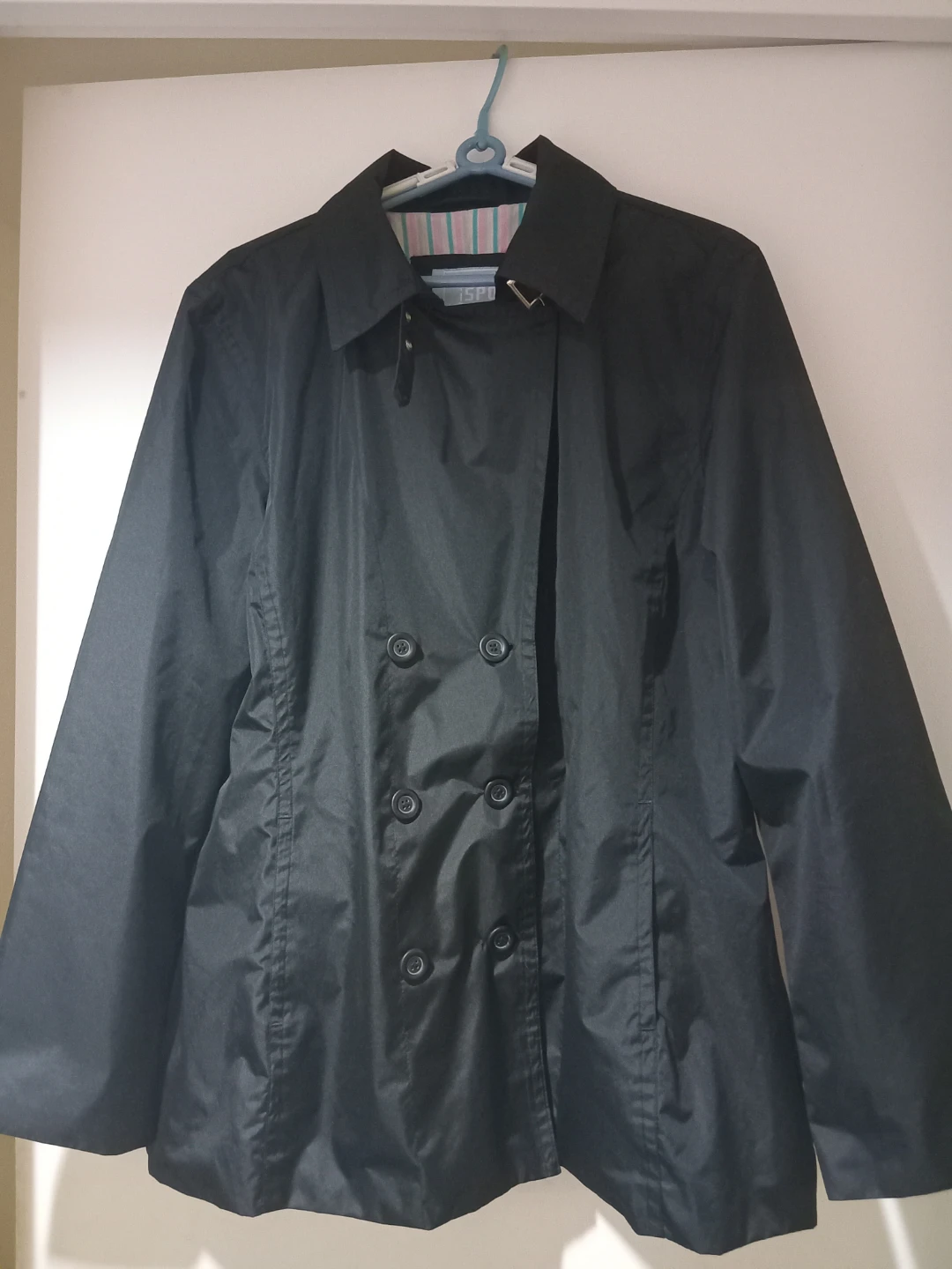 ISPO Black Double-Breasted Jacket
