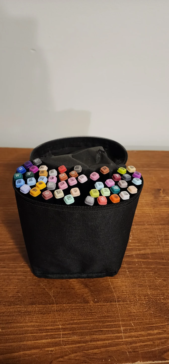 set of 48 acrylic markers