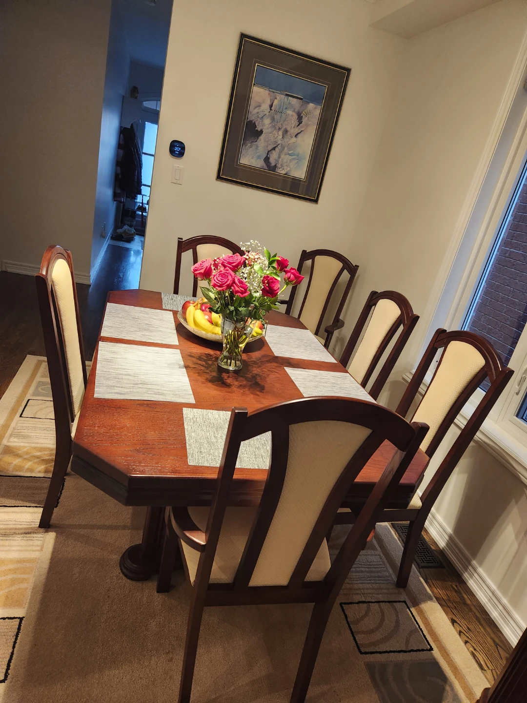 Dining Table with 6 Chairs and China Cabinet - photo 3