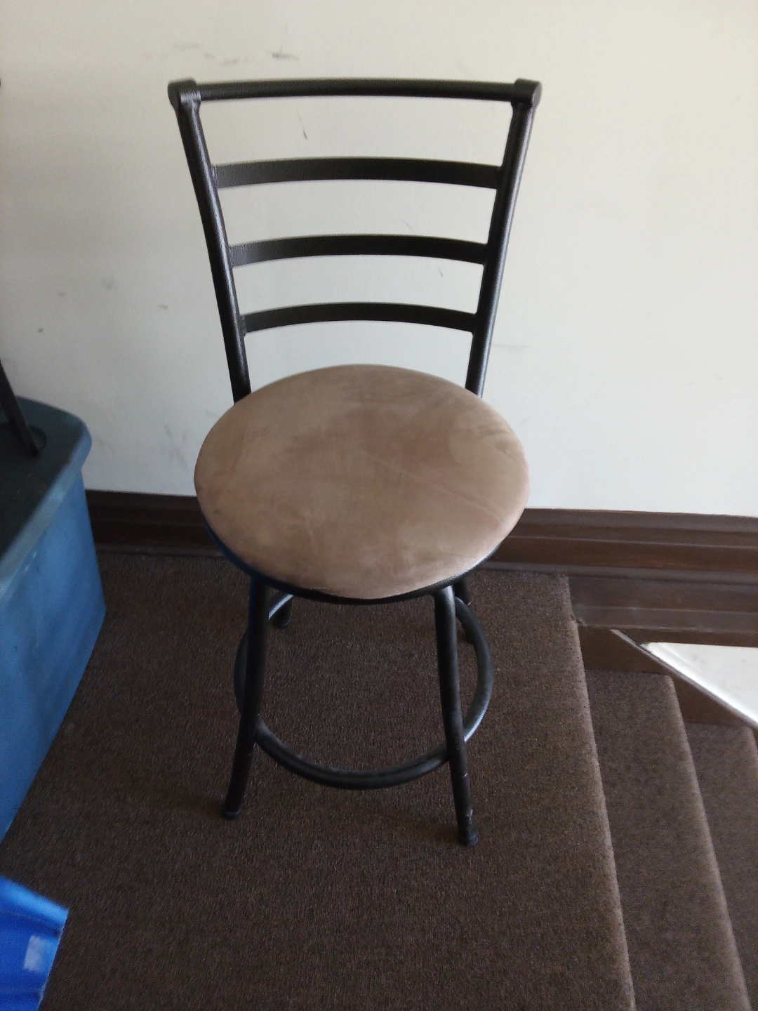 Metal Bar Stool with Padded Seat