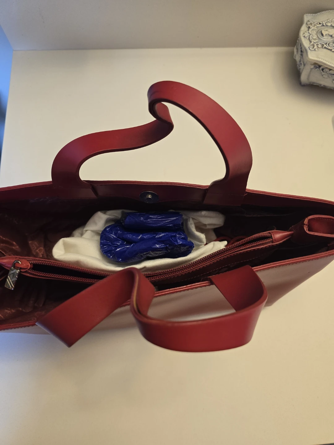 Furla Red Leather Tote Bag - photo 3