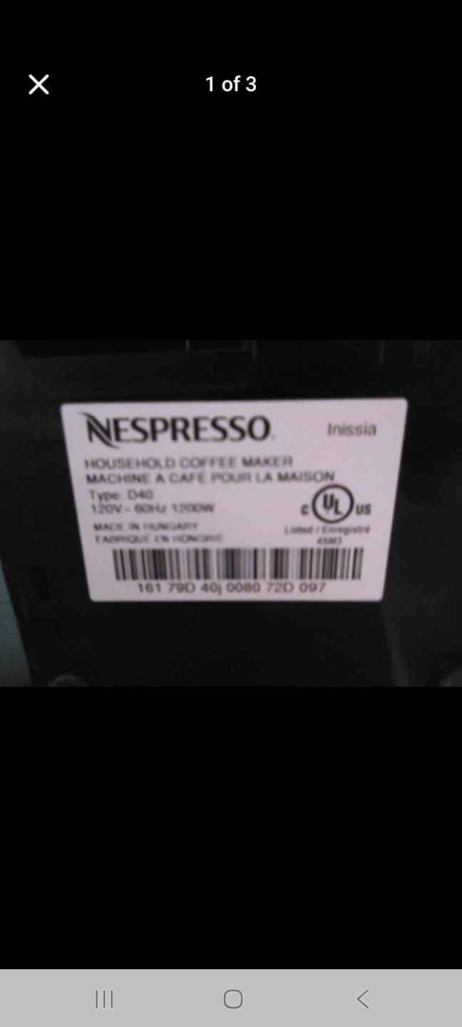 Nespresso Inissia Household Coffee Maker - photo 2