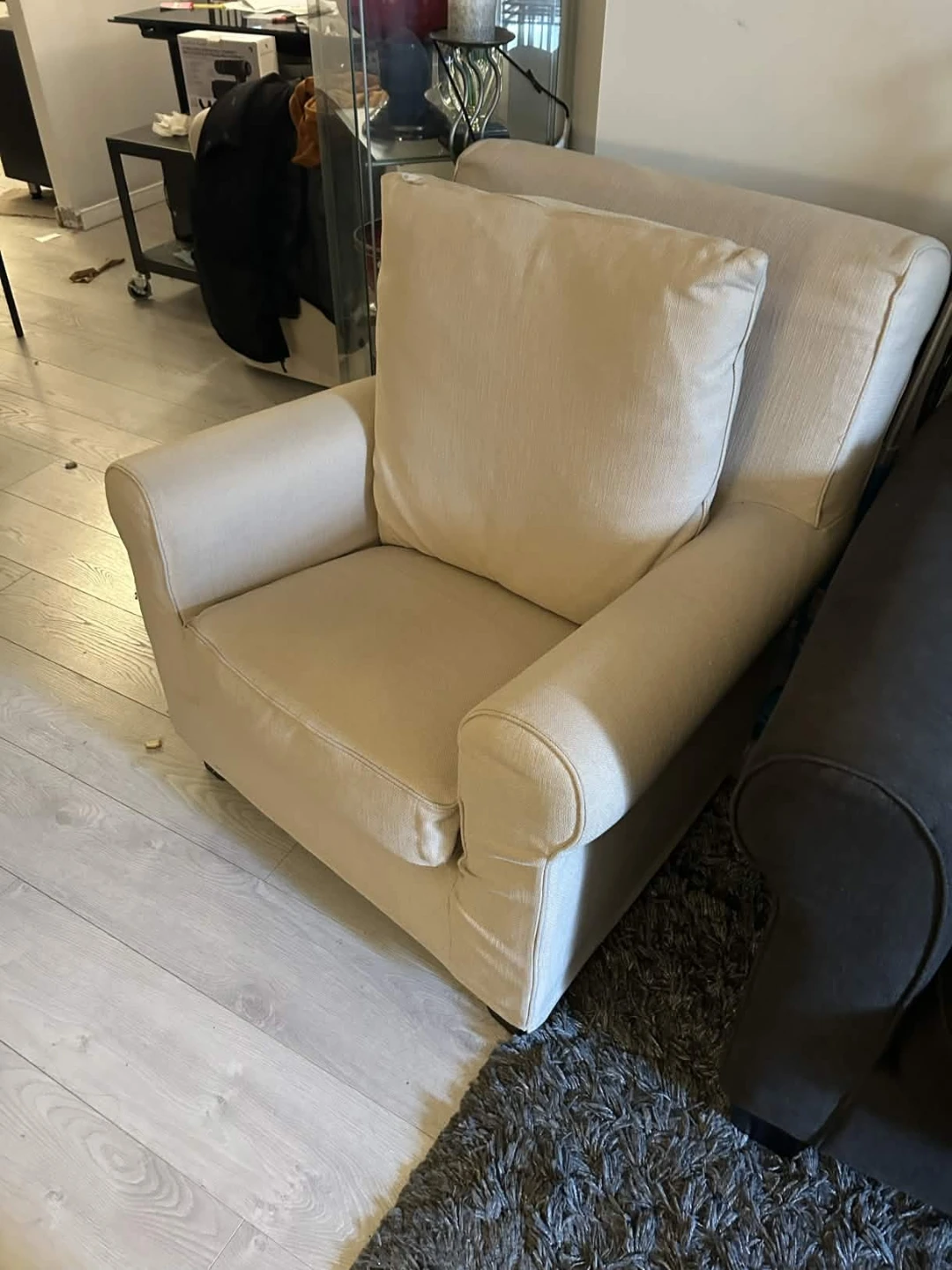 Beige Sofa and Armchair Set [needs to go] - photo 2