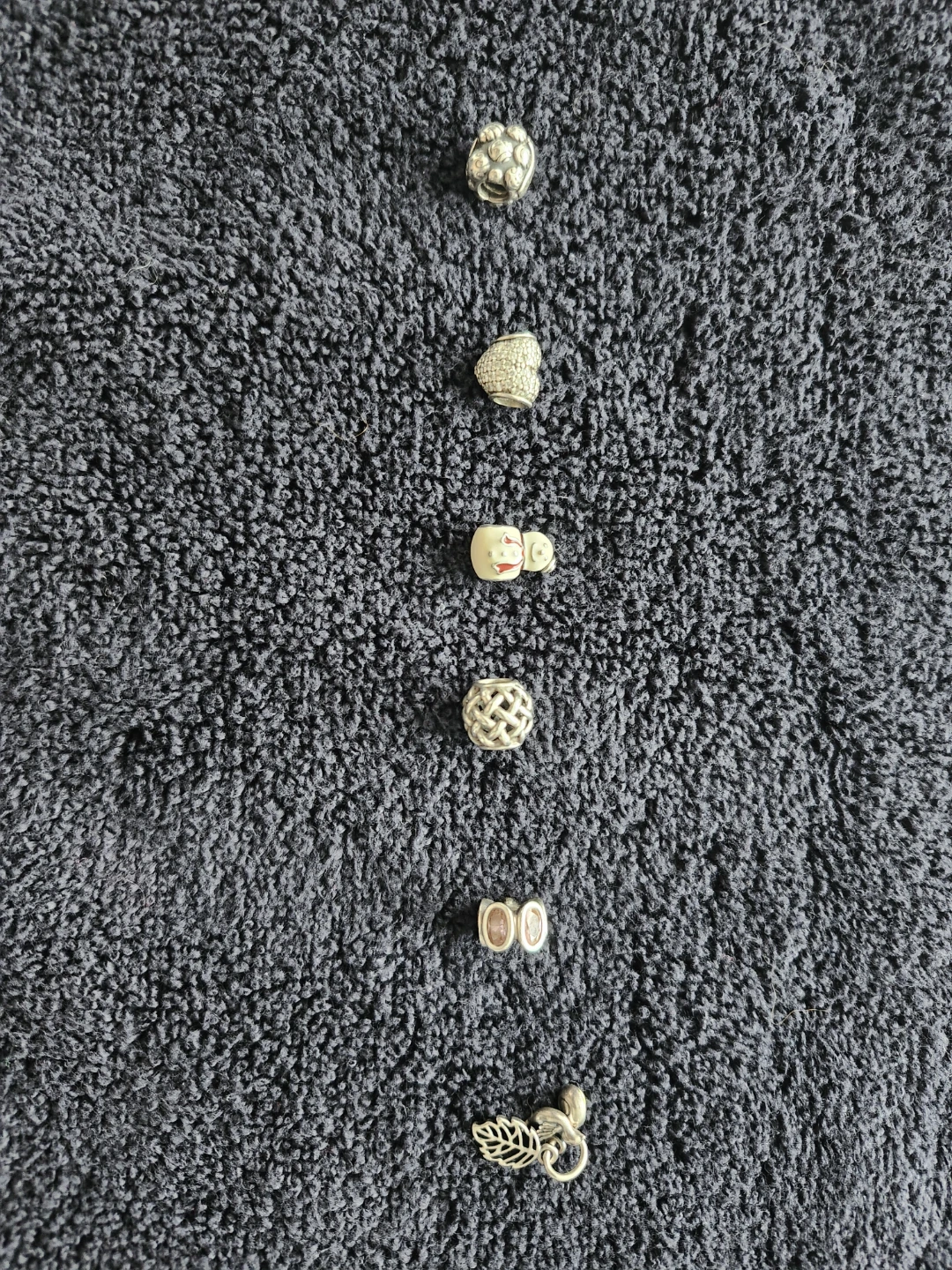 Set of 6 Pandora Charms for Bracelets
