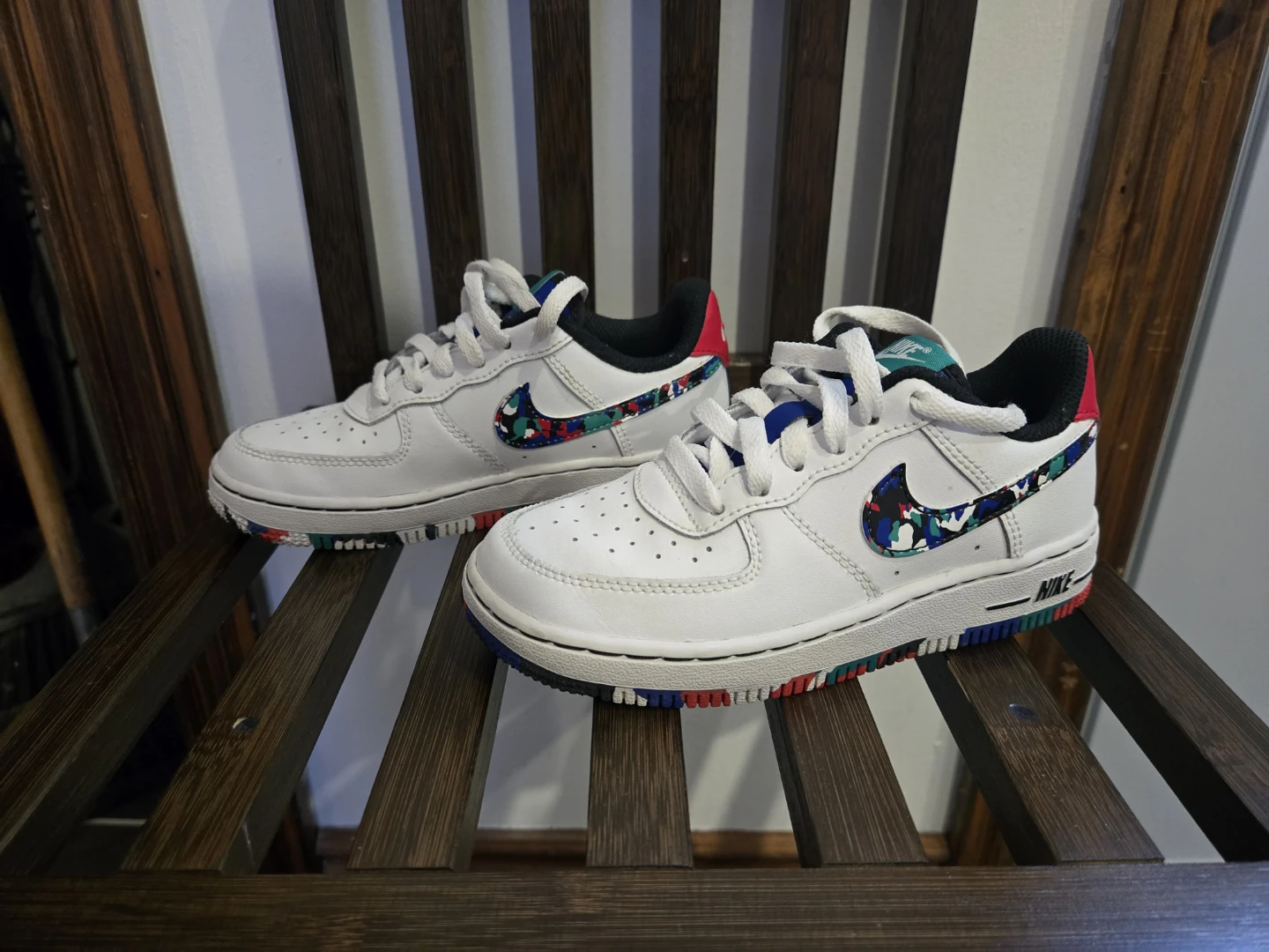 Nike Air Force 1 "Multi-Color Camo" Kids Shoes - photo 3