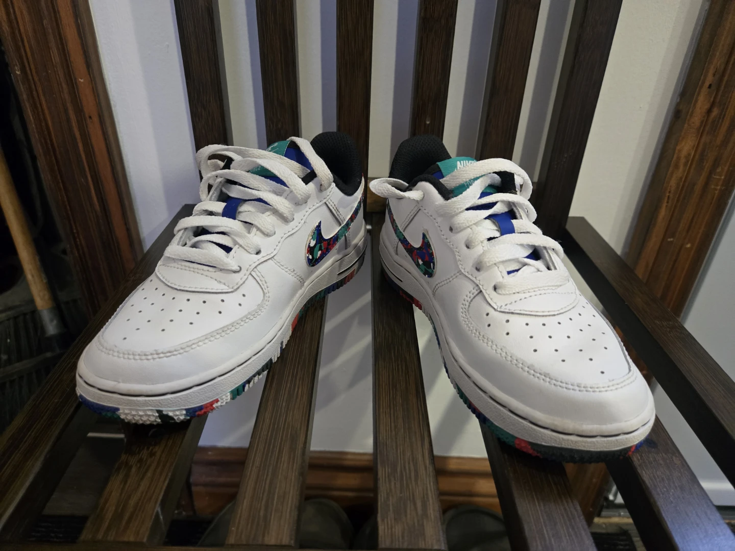 Nike Air Force 1 "Multi-Color Camo" Kids Shoes - photo 4