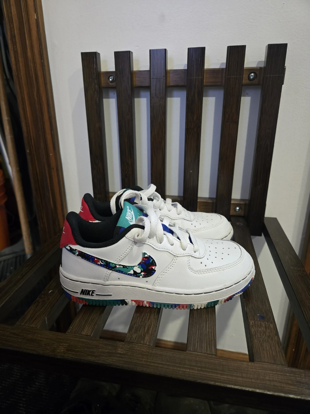 Nike Air Force 1 "Multi-Color Camo" Kids Shoes - photo 5