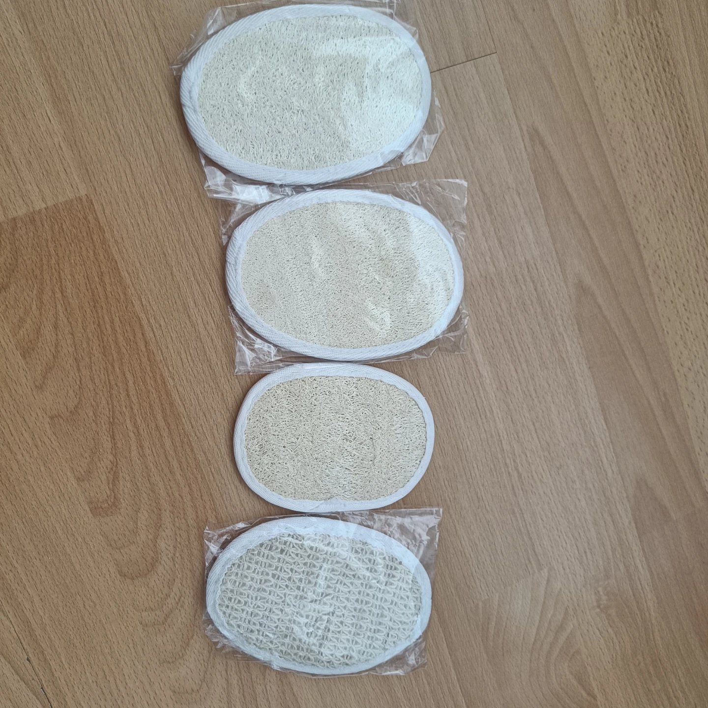 Set of 4 Loofah Exfoliating Sponges