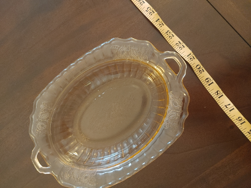 Depression Glass serving dish - photo 4