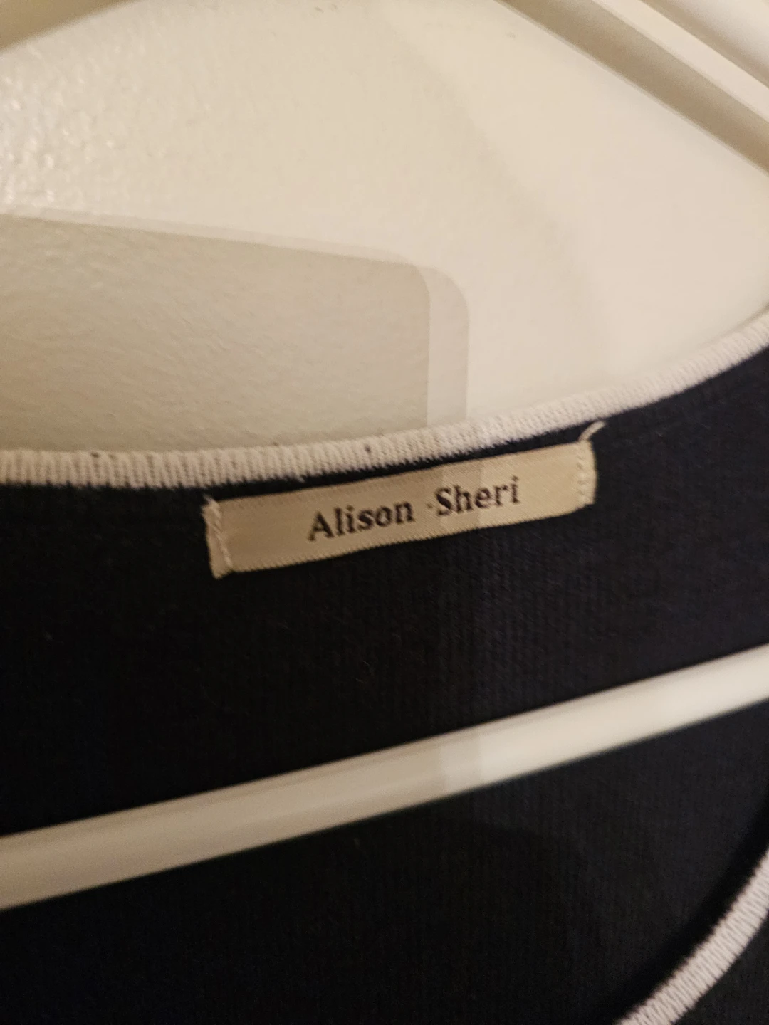 Alison Sheri Navy Blue Knit Top Size M - photo 2