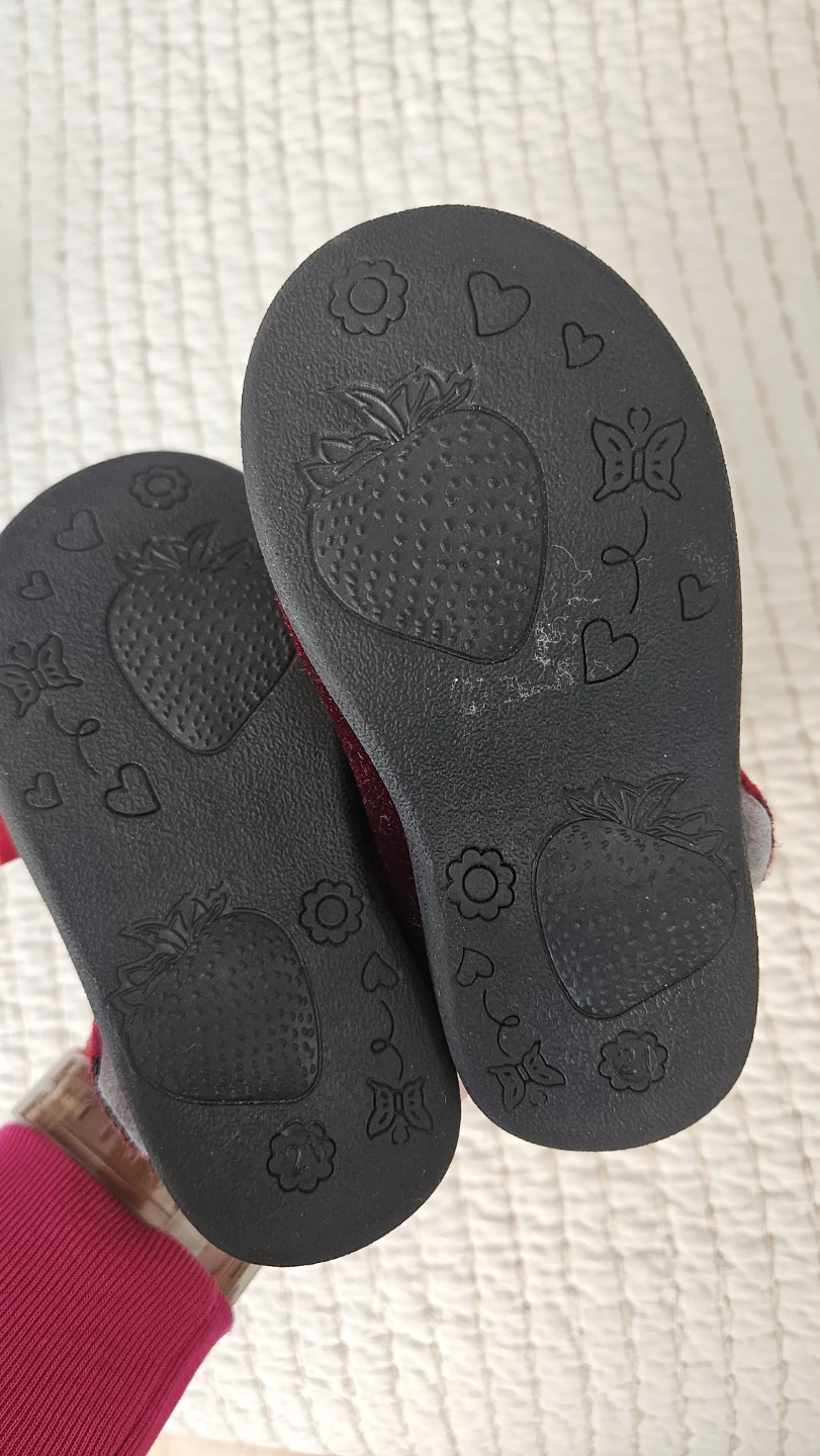 Toddler Girls Velvet Flats with Bows size 21 - photo 2