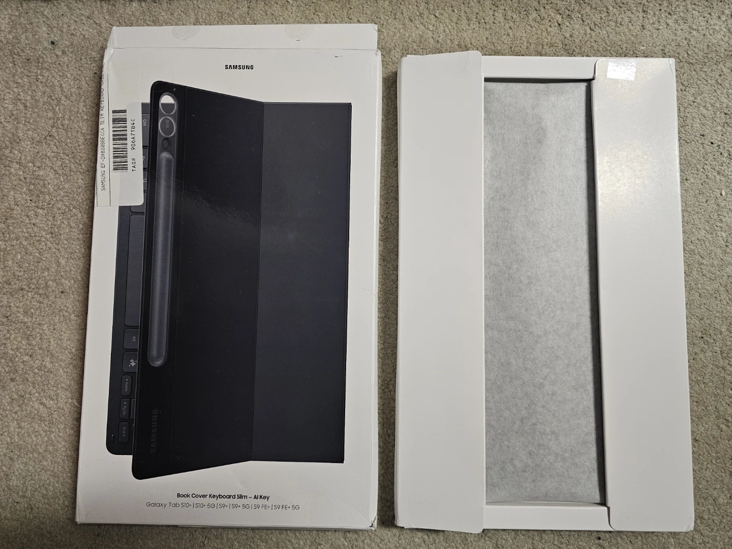 Samsung Slim Keyboard Case for Galaxy Tab S10+/S9+/S9FE+ Black