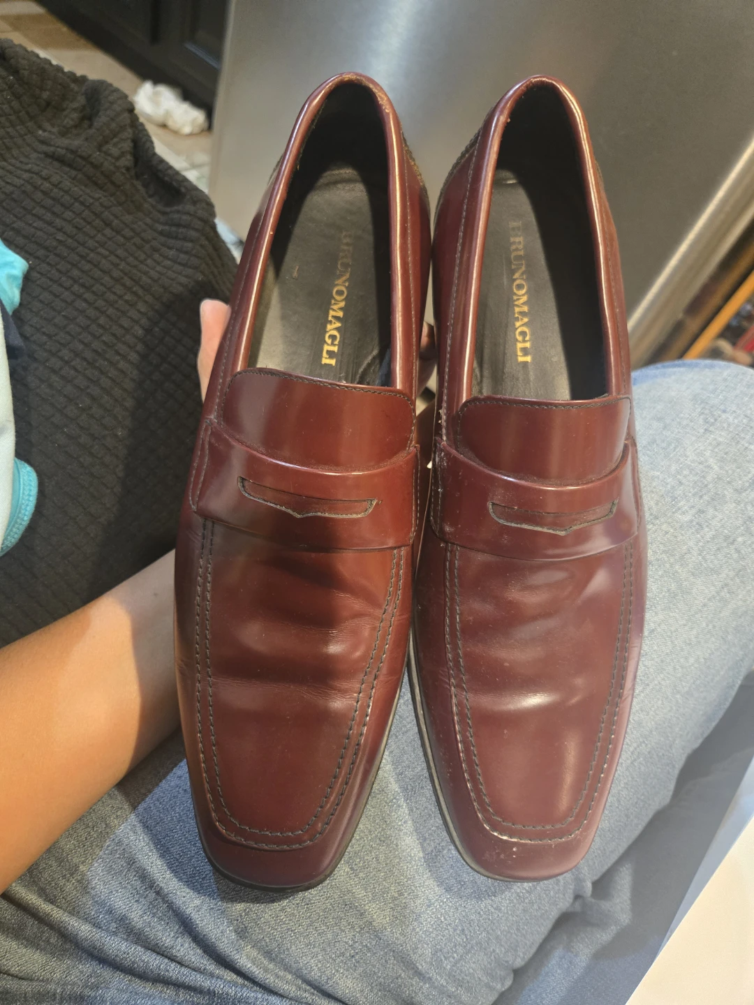 Bruno Magli Burgundy Leather