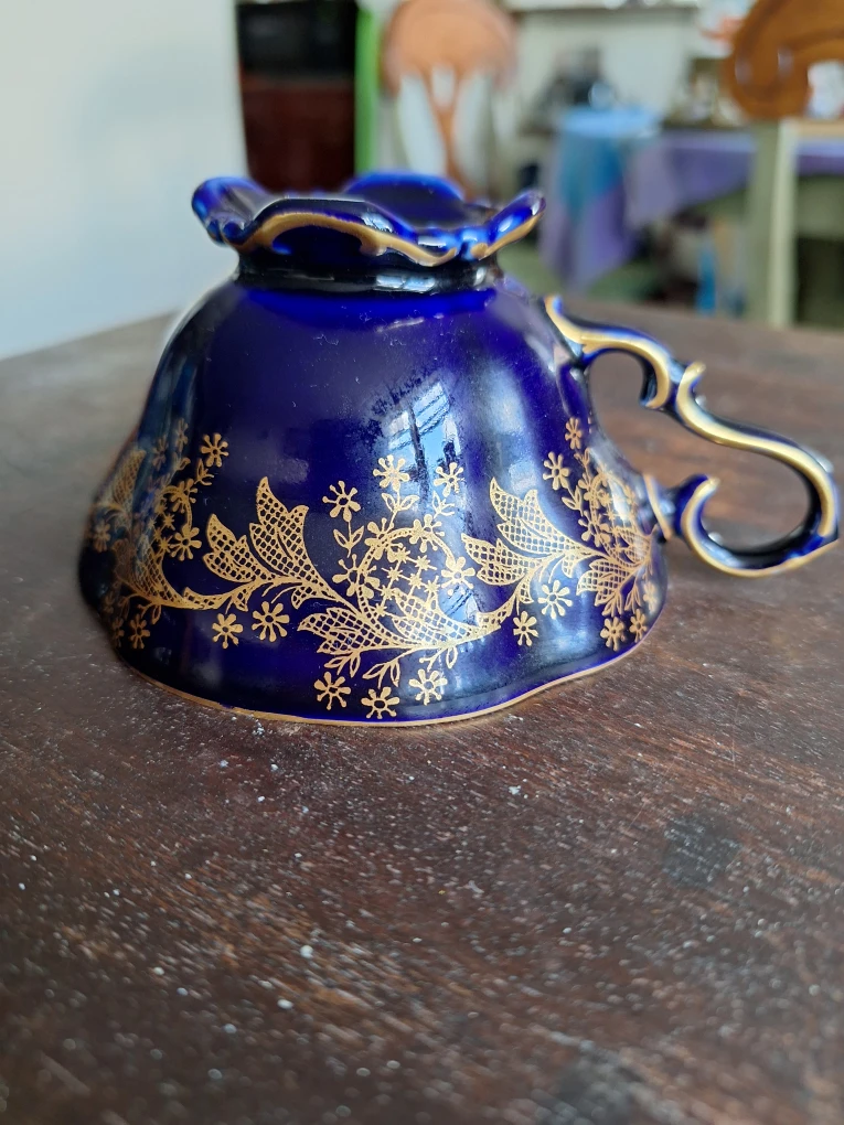 Lindner Kueps Bavaria Cobalt Blue Teacup - photo 2