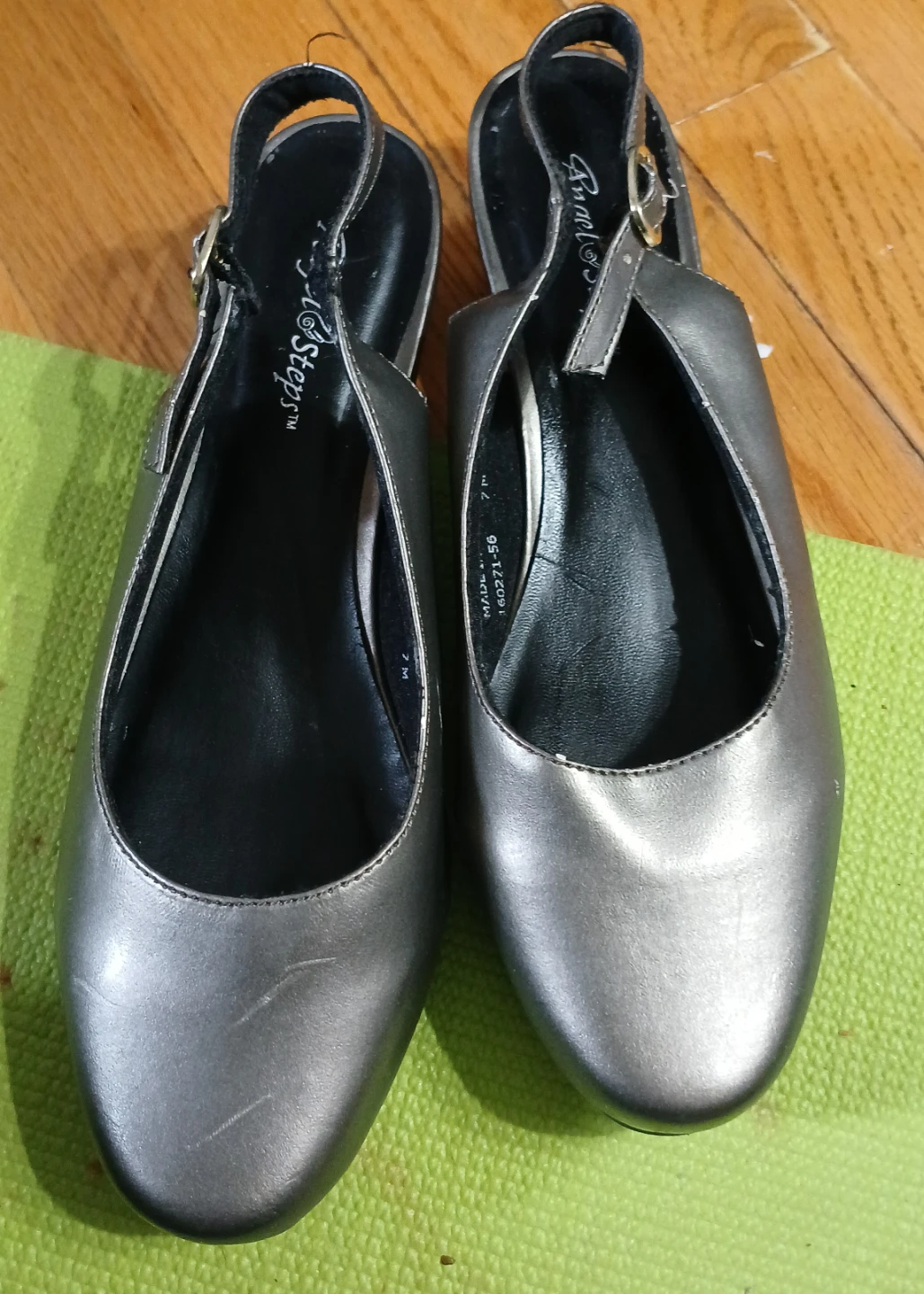 Brash Steps Slingback Shoes - Size 7M - Metallic Silver - photo 4