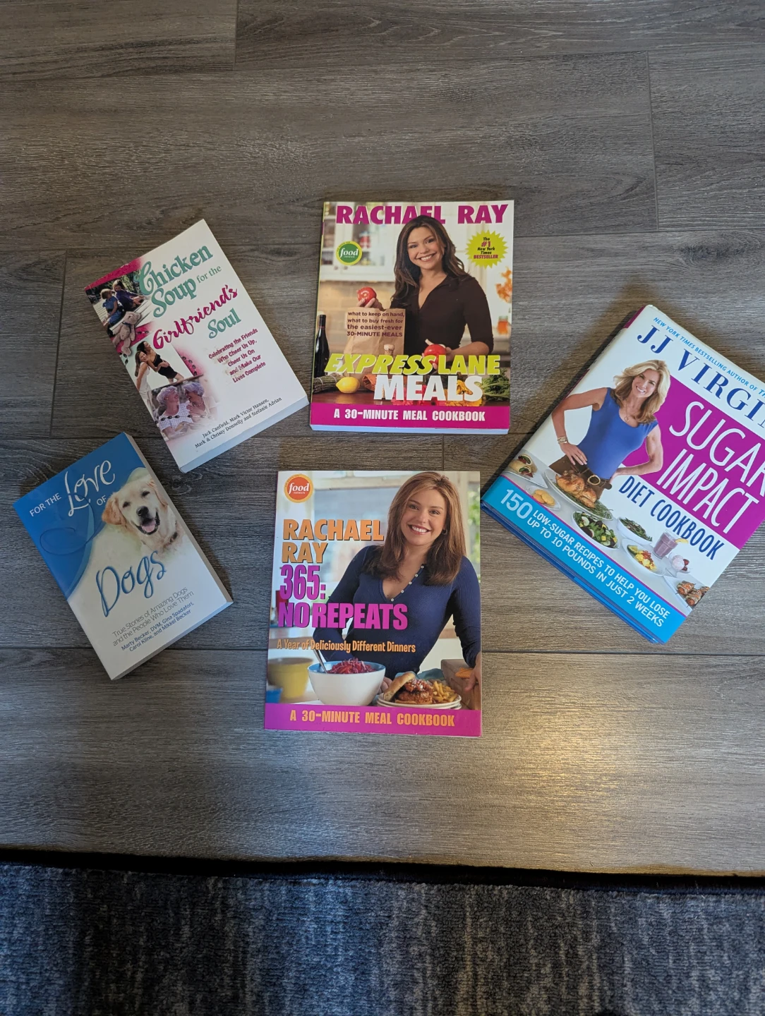 Five books, different prices, see description