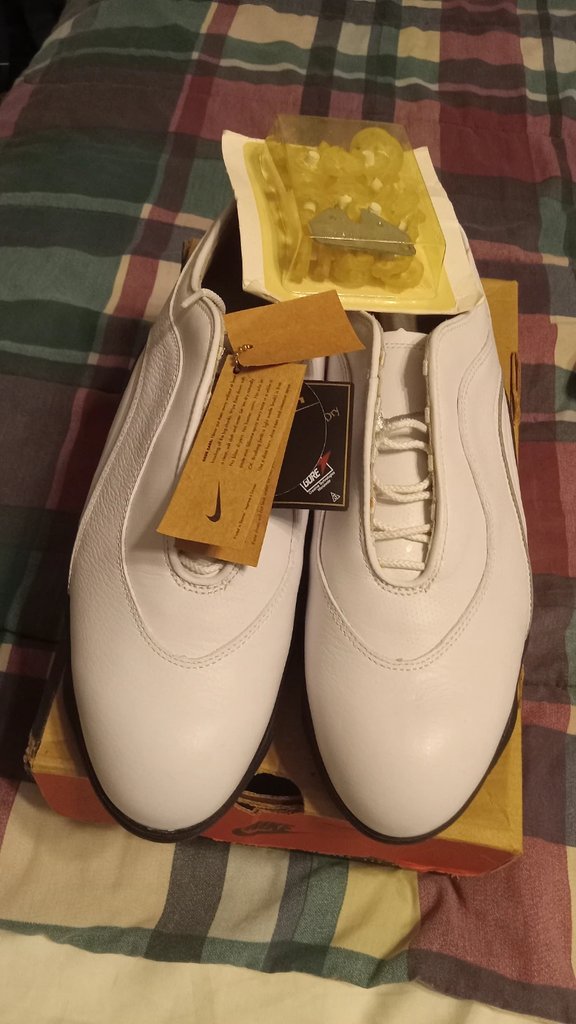 Nike Air Zoom TW Golf Shoes White/Metallic Silver Size 8