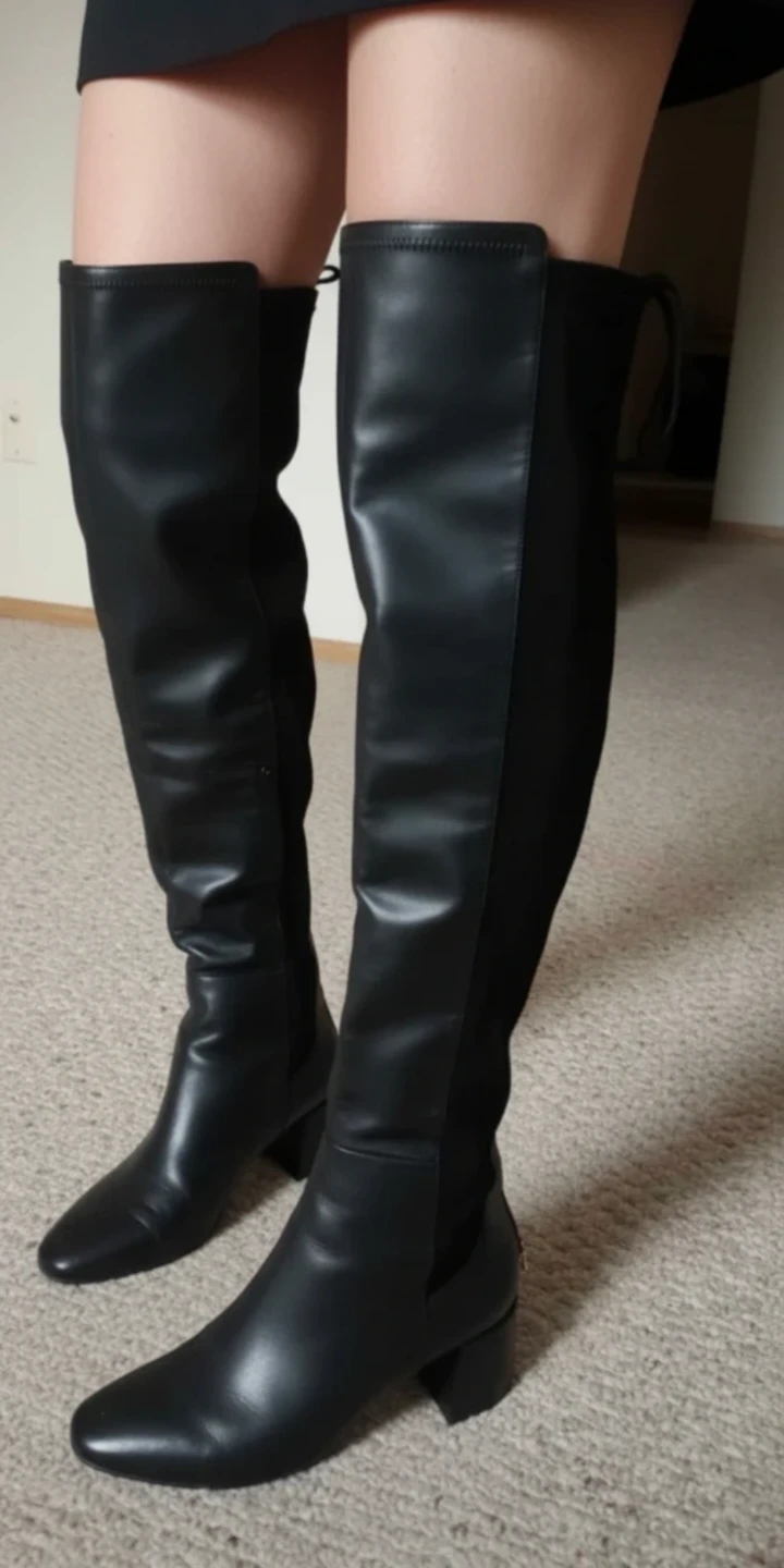 Aldo Black Over-the-Knee Boots