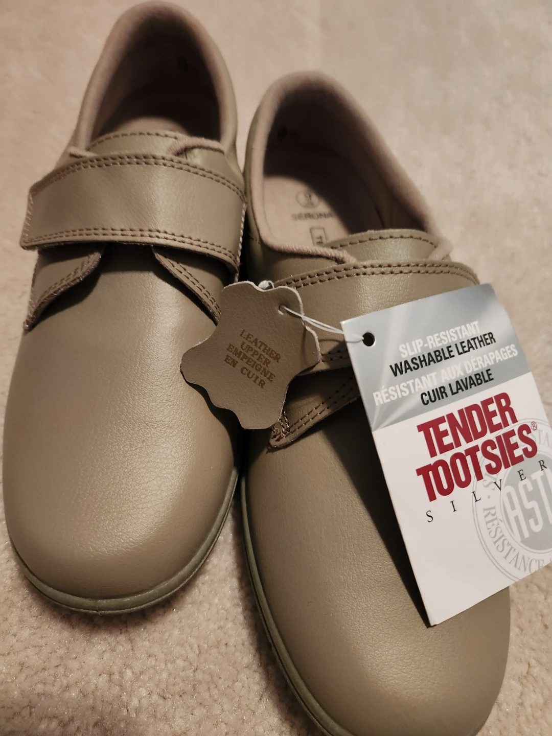 Tender Tootsies Women's Slip-Resistant Leather Shoes - Size 9 - photo 4
