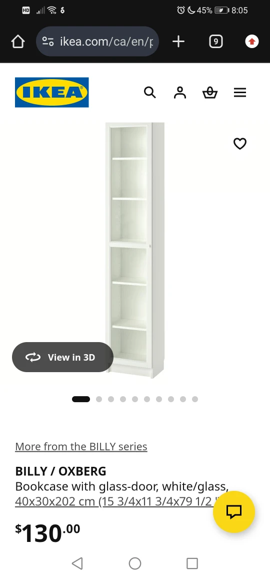 🌱 IKEA BILLY / OXBERG Bookcase with glass-door, white/glass - photo 3
