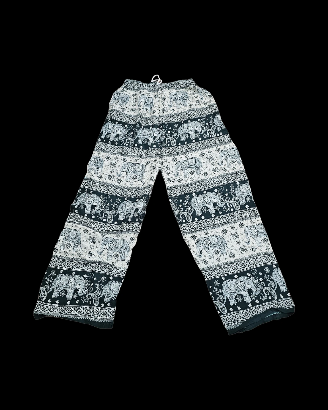 Boho Elephant Print Harem Pants - Size Medium - photo 2