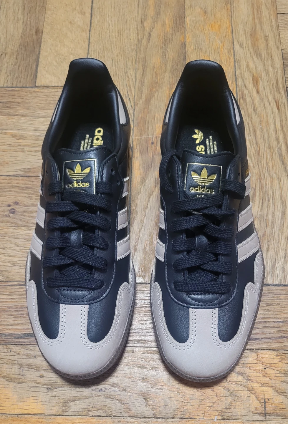 Adidas Samba Classic Shoes - Black/Tan - US Size 9
