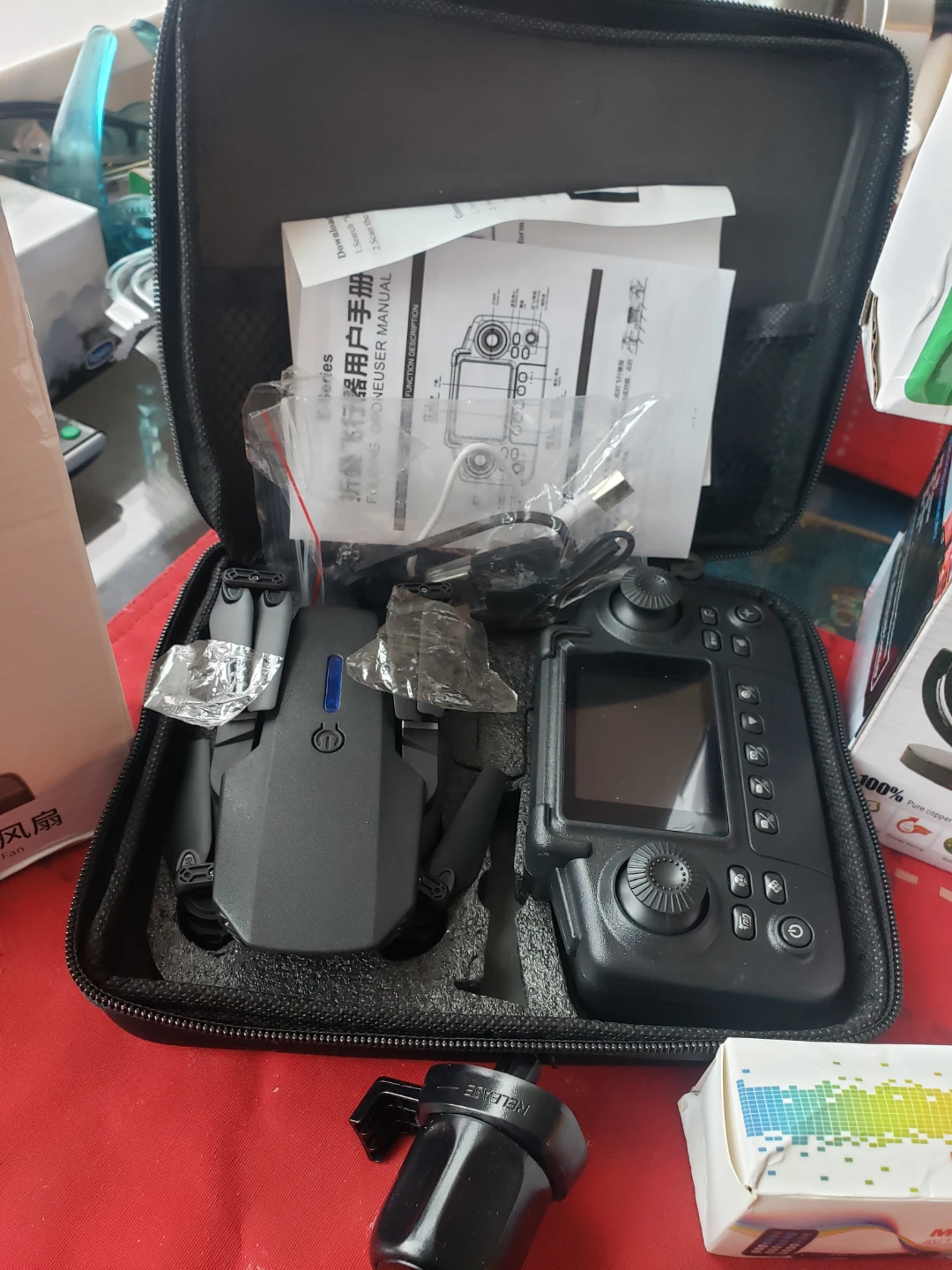 7 items  &Vehicle Fan F30A &Drone w controller - photo 3