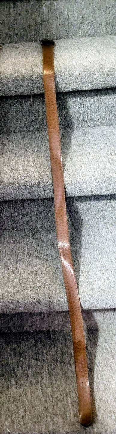 Men's Black and Brown Faux Leather Belt - photo 2