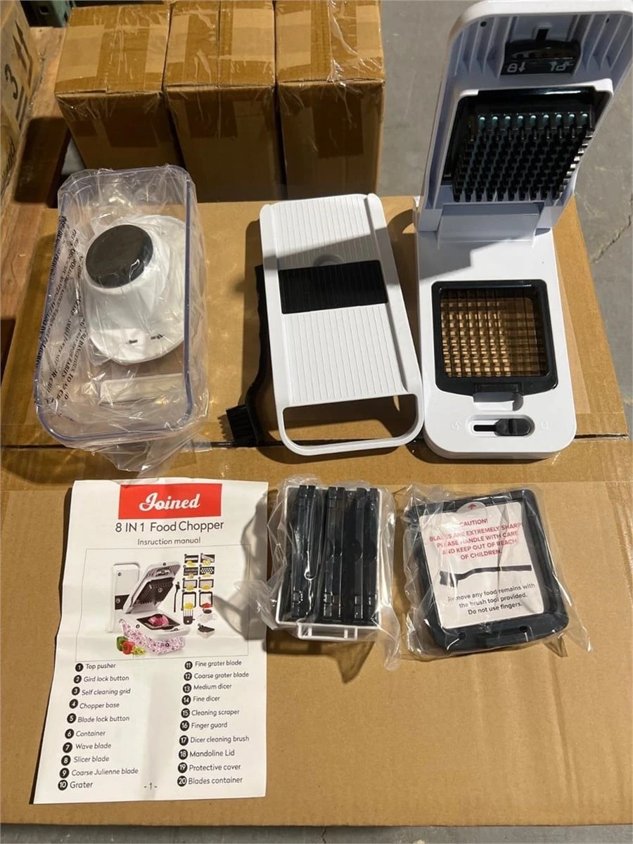 Brand New>>Joined 8-in-1 Food Chopper and Mandoline Slicer - photo 5