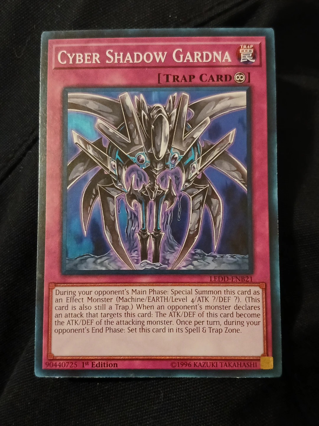 Cyber Shadow Gardna Yu-Gi-Oh! Trap Card