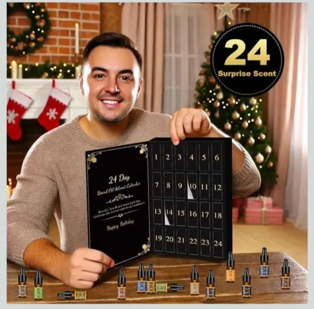 24pcs Beard Oil Advent Calendar 2025 Christmas,birthday Gift ... - photo 3