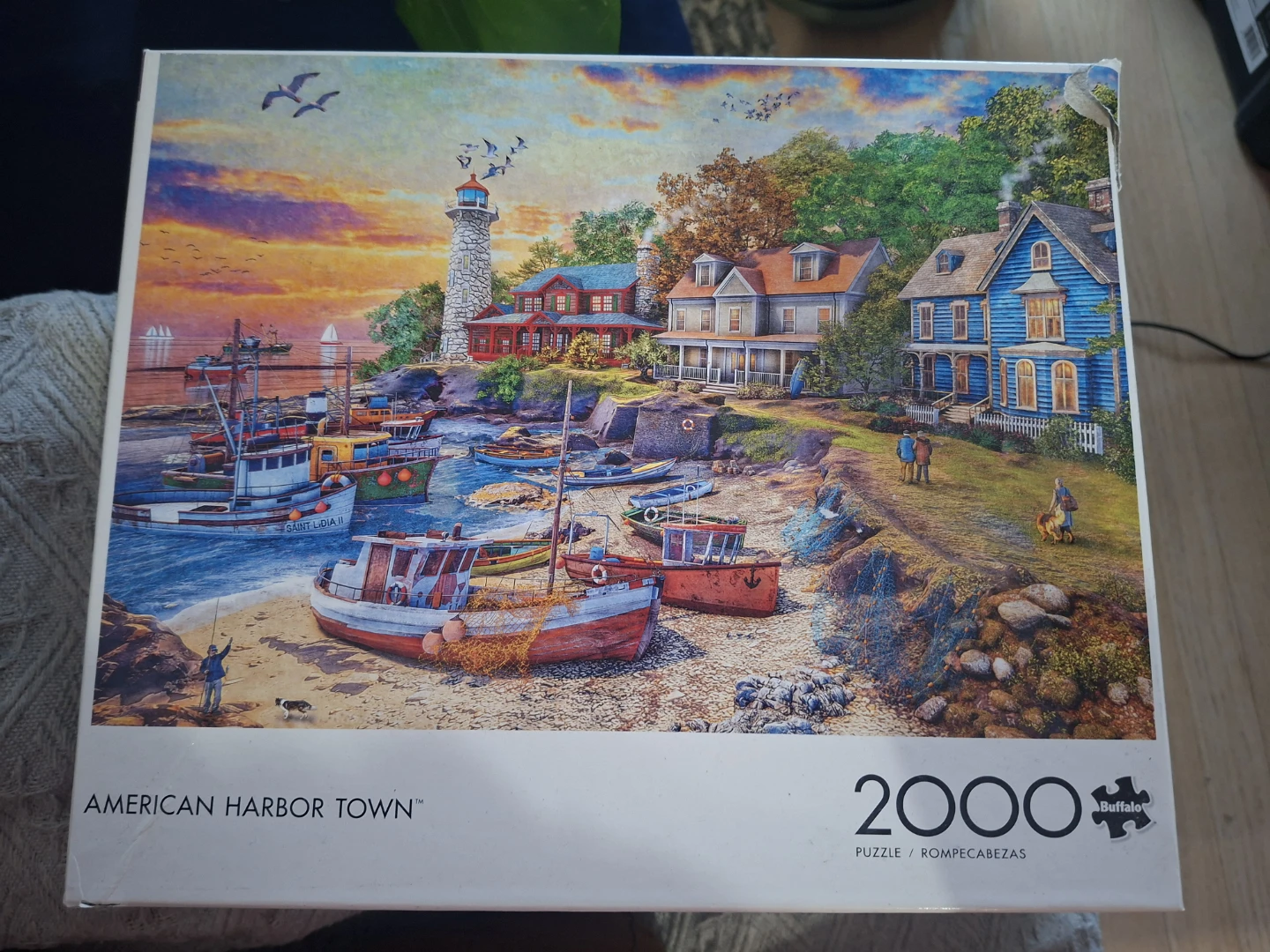 Buffalo Games American Harbor Town 2000 Piece Jigsaw Puzzle - photo 2