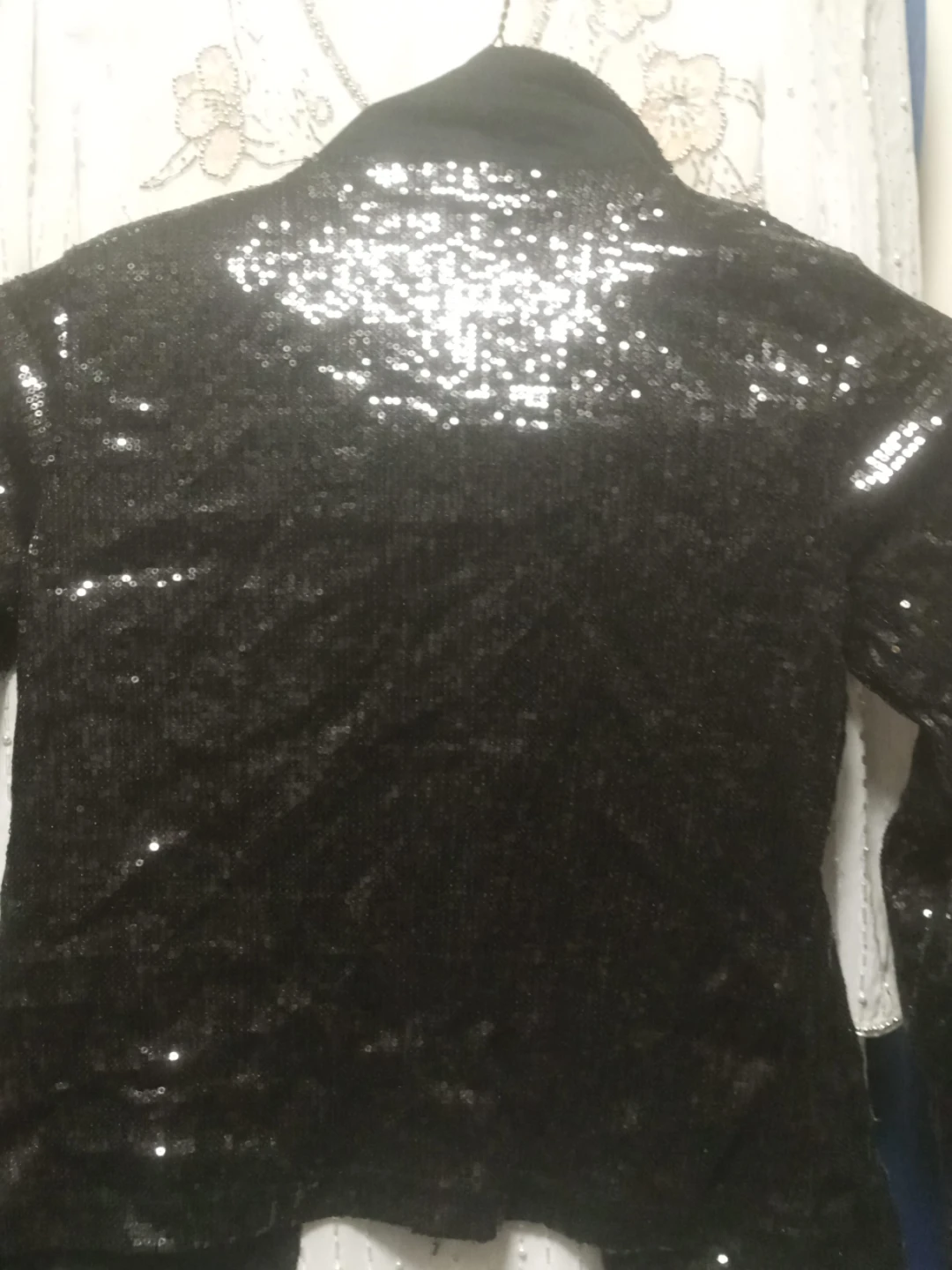Sparkly Black Sequin Blazer - photo 2