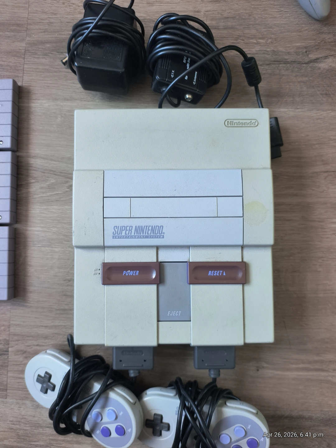 Nintendo Super Nintendo System Console Games Controllers