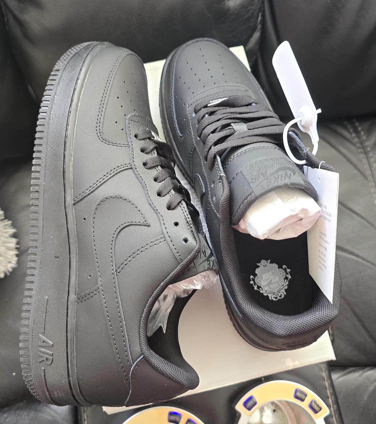 Brand new Nike Air Force All Black ,White sale - photo 3