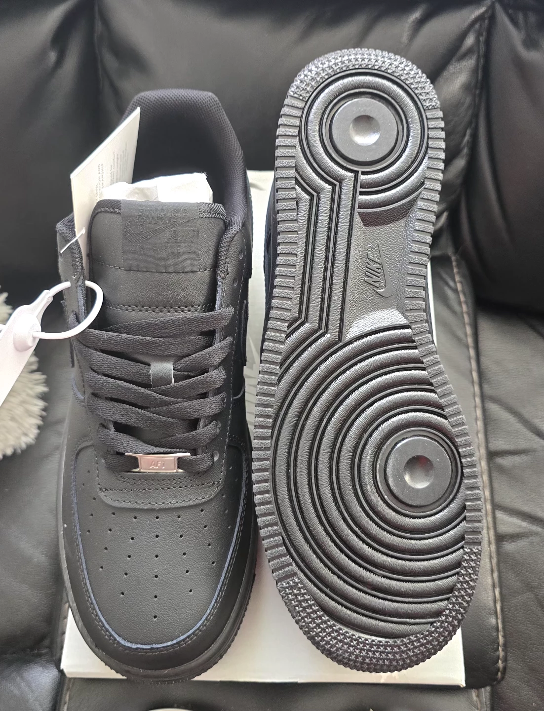 Brand new Nike Air Force All Black ,White sale - photo 4