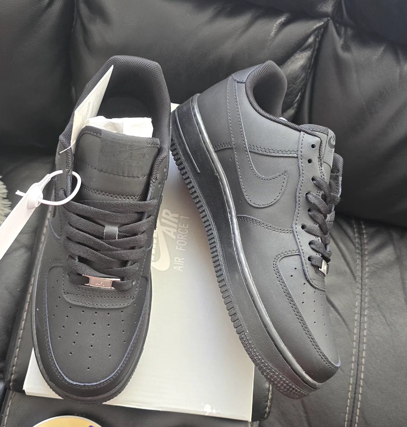 Brand new Nike Air Force All Black ,White sale - photo 5