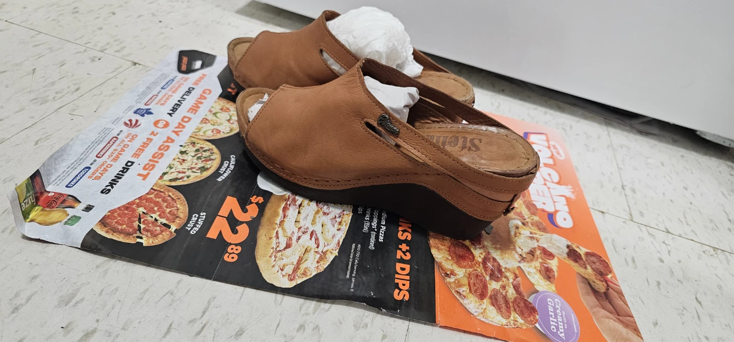 Sorel Brown Leather Wedge Mules Women's Size 6 (36) - photo 2