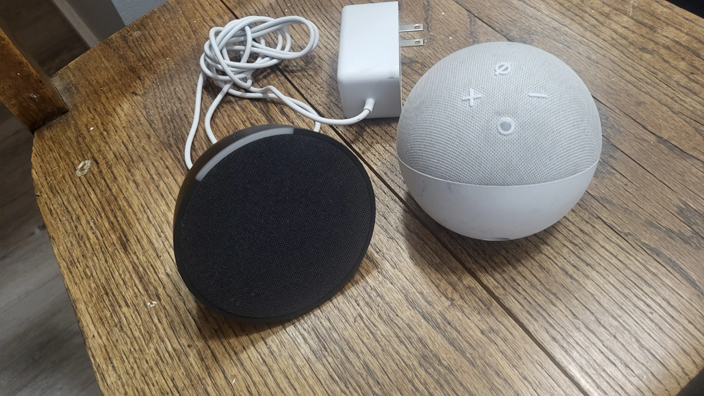 Amazon Echo Dot (4th Gen) Smart Speakers - Charcoal and White