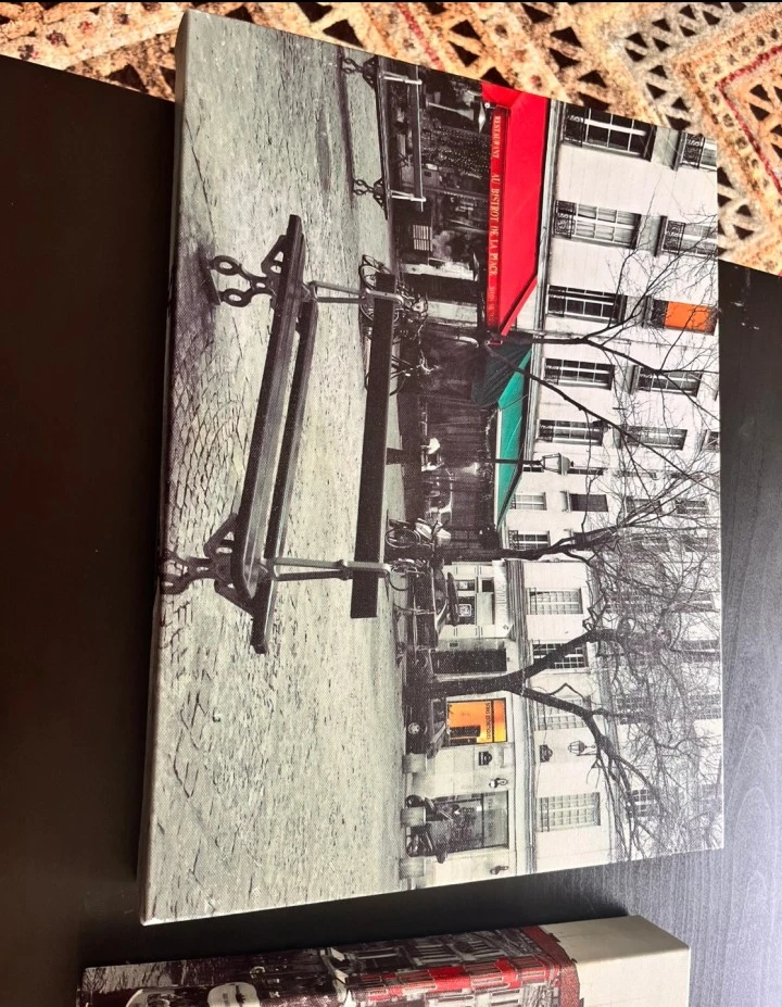 Set of 2 Canvas Wall Art Prints - Paris and Venice Scenes - photo 2
