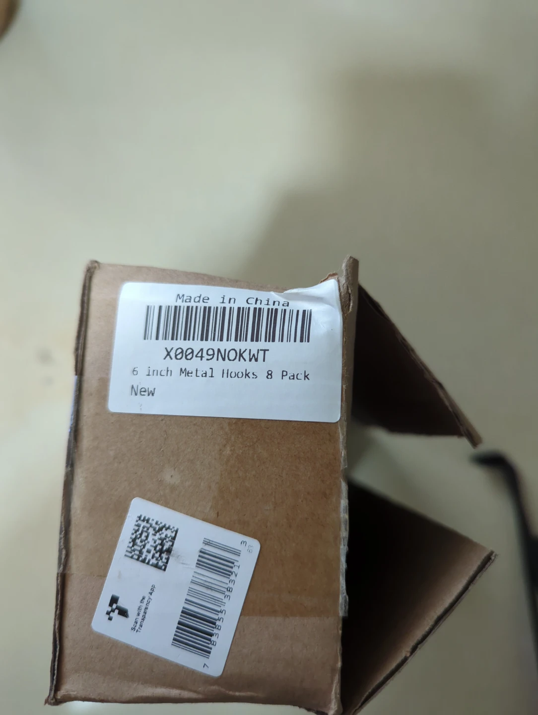 6 Inch Metal Hooks 8 Pack