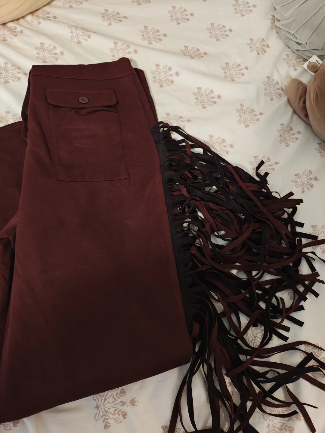 Western Chic Jumpsuit with Fringe - photo 3