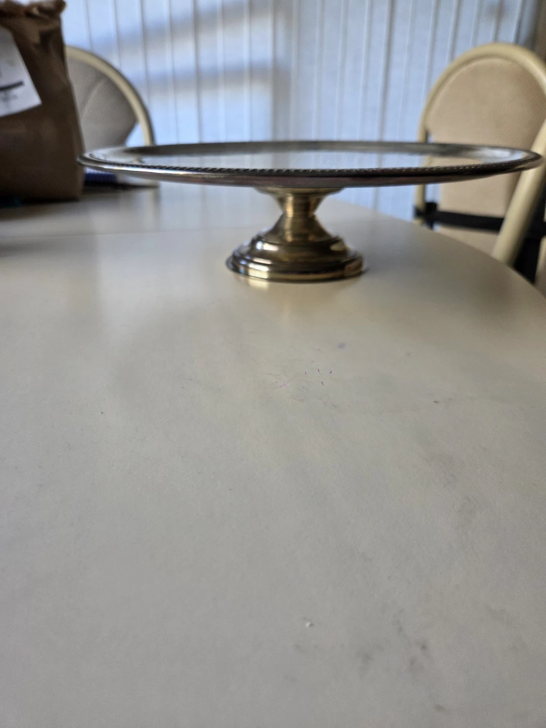 Cake stand Silver Plated E.P. Iron. Vintage Classic - photo 2